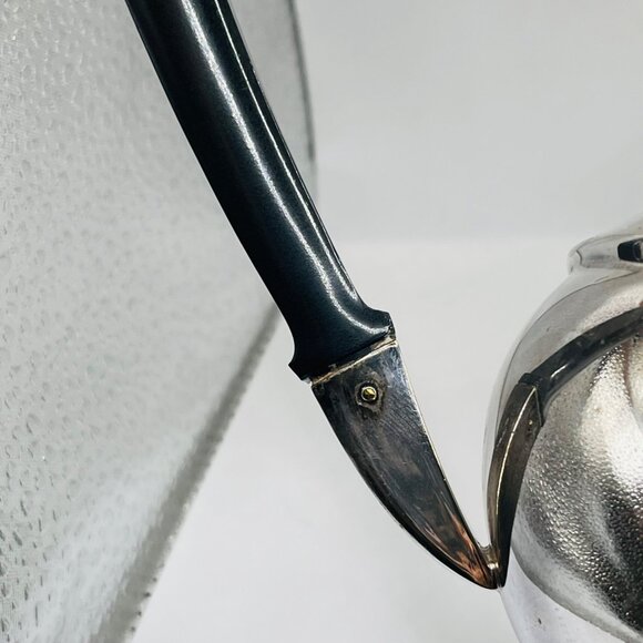 Vintage Silver Teapot With Black Handle - Picture 6 of 8